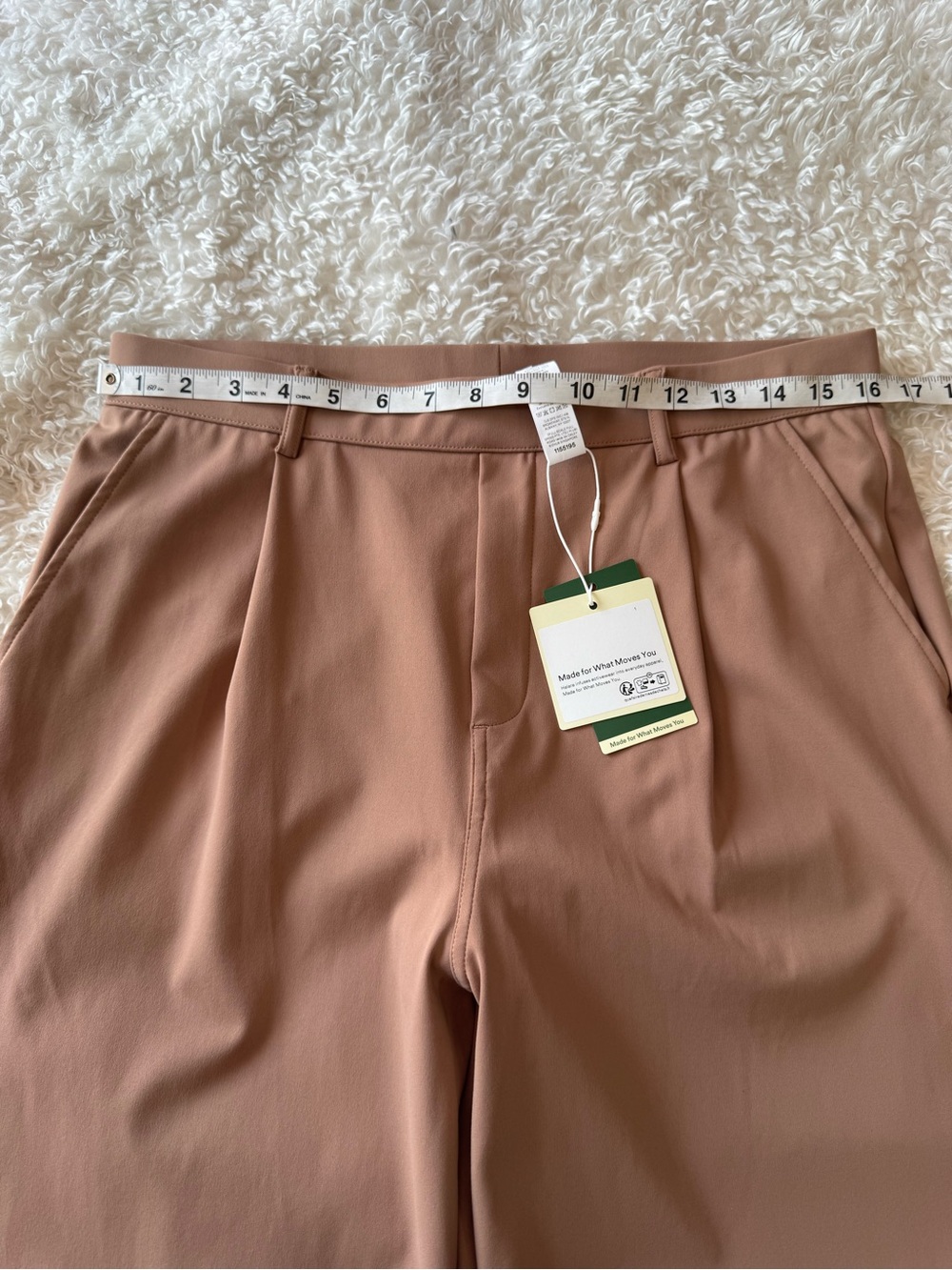 Halara Flex Daystretch Pants Trousers High Waist Stretch Pockets Tan Large NEW - Picture 4 of 10